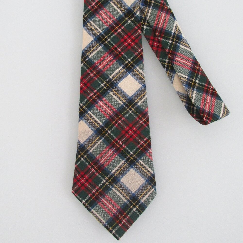 Steinbach Vintage Wool Plaid Men's Tie